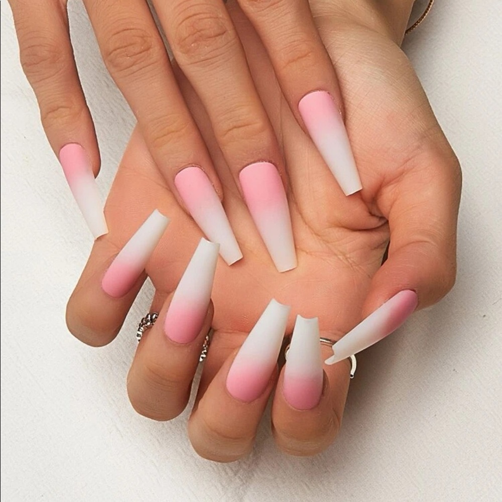Long Coffin Fake Nail